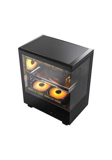 Aıgo Db330m Usb3.0 3 12cm Fan Temperli Cam Siyah Matx Kasa Psu Yok