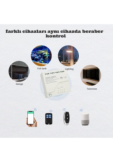 Onoff Ewelink 4 Kanal Wifi Rf Akıllı Anahtar Uzaktan Kumanda İle