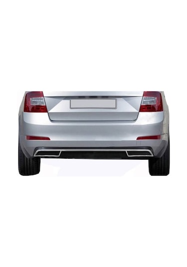 Skoda Octavia A7 Krom Difüzör Set 3 Parça 2013-2017