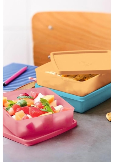 Tupperware Eco Kare 3'lü Tasıma Ve Saklama Kabı Seti