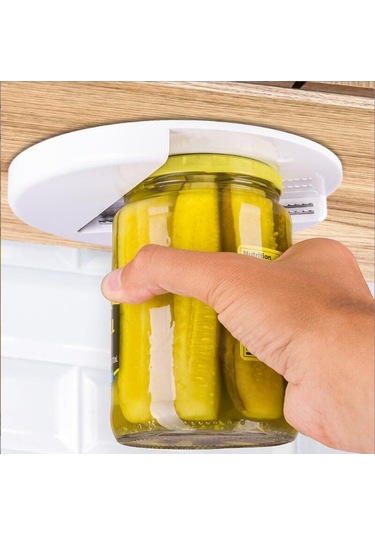 Ximistore9 Mutfak Dolabı Altı Kurulu Açıcı - Daire Şekilli Kavanoz & Şişe Açıcı, 3 Kontrollü Renkli Kutuda Abs + Paslanmaz Çelik Diğer