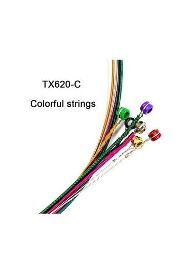 Orphee Tx620-C Renkli 10-47 Akustik Gitar Tel Seti-Pena