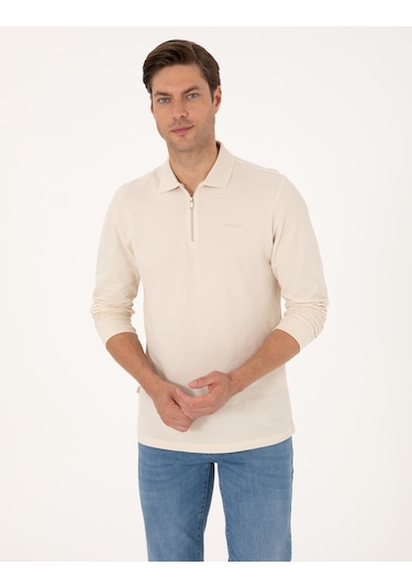 Pierre Cardin Erkek Bej Sweatshirt 50314046-vr011 Bej