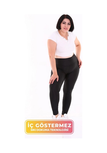 Enenstyle Fashıon Boutıque Yeni Konfor Modeli Yüksek Bel Toparlayıcı Sıkılaştırıcı Korse Push Up Özellikli Ithal Dalgıç Tayt SiYAH