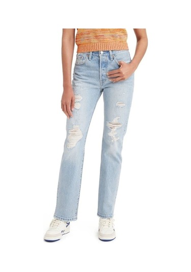 Levi's 501 Jeans For Women Z0627 Lıght Indıgo Buz Mavi