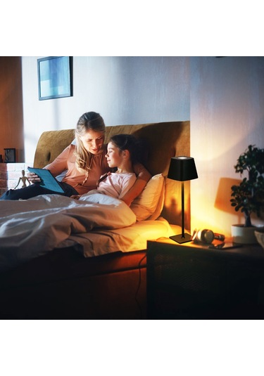 Cbtx Ml-g06 Göz Korumalı Masa Işığı Kademesiz Kısılabilir Masa Lambası, 4000mah Pil - Siyah