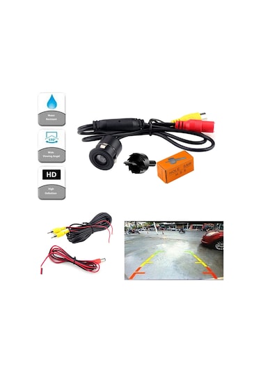 Audiomax Geri Görüş Kamerası hd Mesafe Çizgili 6 Mt Kablo