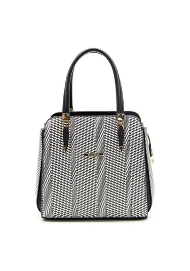 Silver & Polo Siyah Beyaz - Siyah Sp1136 Kadın El Çantası Siyah Beyaz - Siyah