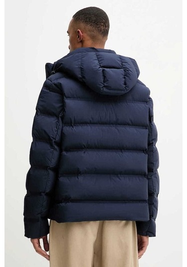 Erkek Regular Fit Kapüşonlu Kapitoneli Şişme Mont - Lacivert Dark Sapphire
