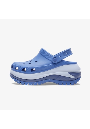 Crocs Classic Mega Crush Kadın Mavi Terlik Düz 207988 Mavi