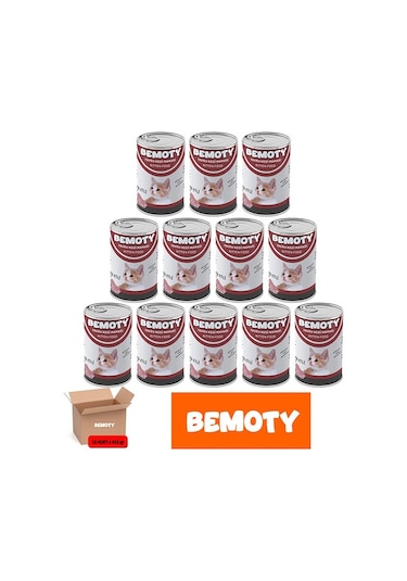 Bemoty Kuzu Etli Yavru Kedi Konservesi 12 x 400 G