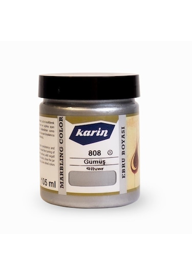 Karin Ebru Boyası 105 Ml. 808 Gümüş