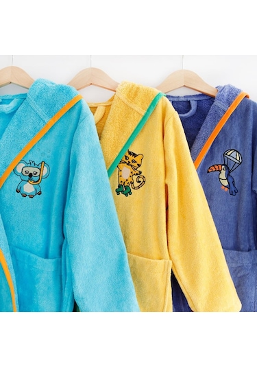 Milk&Moo Kadife Çocuk Bornoz Cool Koala 5-6 Yaş Diğer