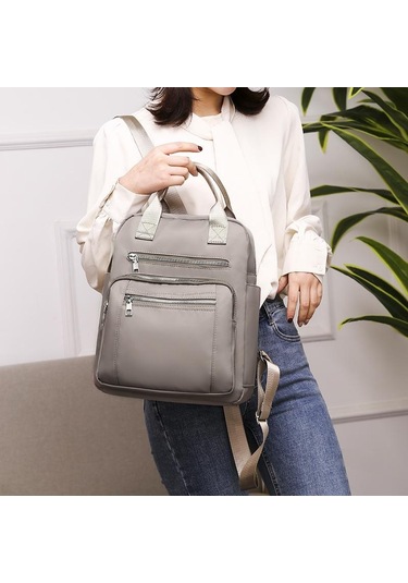 Siyah Yogodlns Moda Yeni Sırt Çantası Kadın Büyük Kapasiteli Okul Çantası Genç Seyahat İçin Su Geçirmez Oxford Sırt Çantası Basit Siyah Paket Siyah