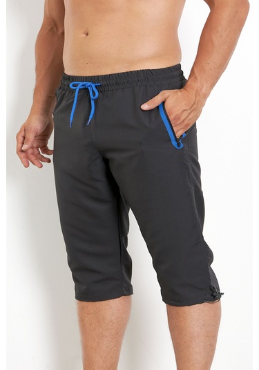 Enricoferry Erk Antrasit Hızlı Kuruyan Büyük Beden Kapri Edy2524b Antrasit