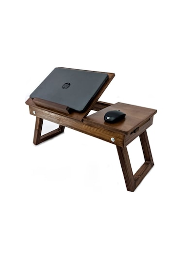 Ru-Bi Laptop Sehpası - Çalışma Masası - Keyif Sehpası - Yemek Sehpası Ceviz