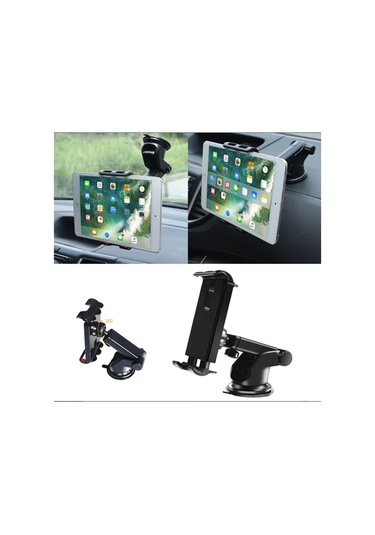 Araç İçi Vantuzlu Tablet Telefon Tutucu Ergonomik 360 Derece Torpido Cam Tablet Tutucu