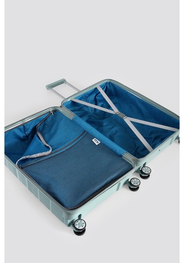 Ççs 5247 Polipropilen Büyük Boy Valiz Mavi