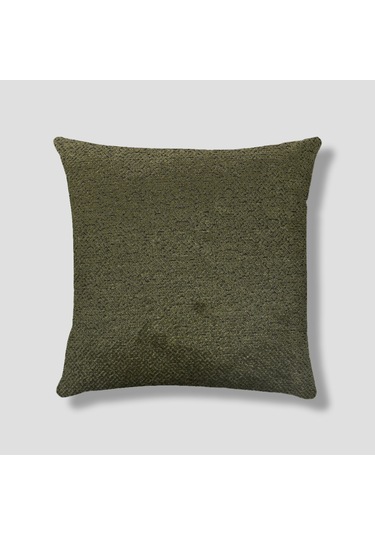 Sezyon Toya Desenli 50x50 Yeşil Kırlent Kılıfı Yeşil