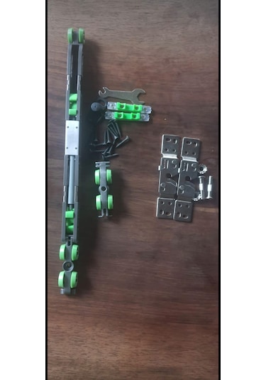 Viva Frenli 80kg Kapı Sürgü Mekanizması 200cm Alüminyum Ray Takım