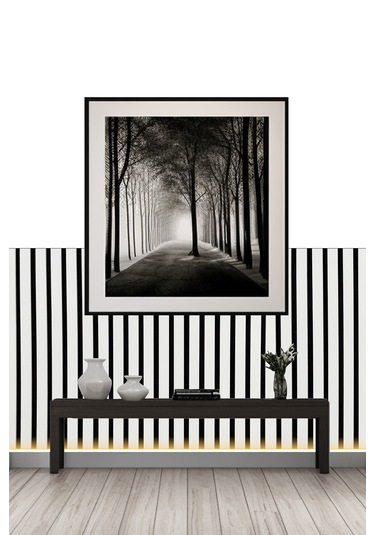 Mdf Ahşap Akustik Duvar Paneli 60x275 Cm - Beyaz 60x275