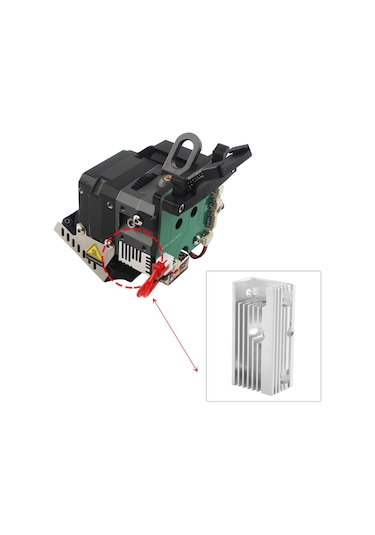 Singree Creality Sprite, Ender S1/s1 Pro, Sermoon V1/v1 Pro İçin Alüminyum Soğutma Bloğu - 41x20x13mm