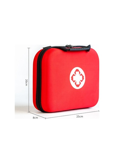 Sones Eva Taşınabilir Araba Ev Açık Hava Acil Durum Malzemeleri Kiti Hayatta Kalma Kurtarma Kutusu Kırmızı