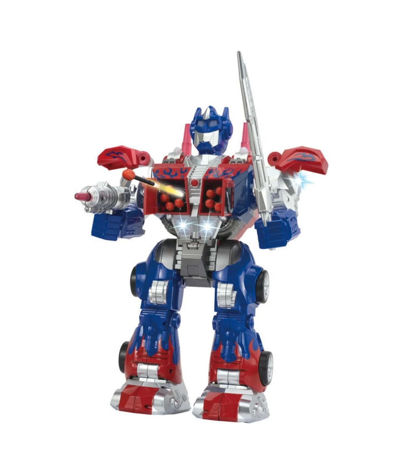 Toycraft Uzaktan Kumandalı Sünger Atan Işıklı Sesli Transformers Dev Robot Item Kod : 6020/6021