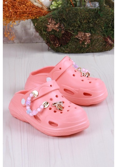 Fort Clx 6990 Plaj Deniz Havuz Terliği Hafif Rahat Esnek Kız Çocuk Terlik Turuncu