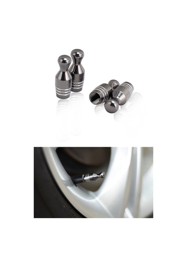 Oto Araba Sibop Kapağı Seti Metal Görünümlü Bowling 4'lü Set Krom