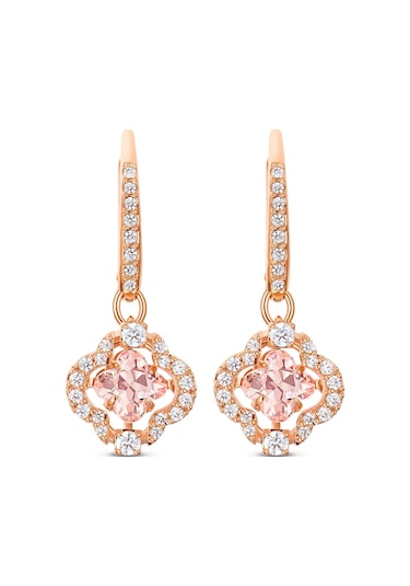 5516477 Swarovski Küpe Sparkling Dc-Pe Clover Czmo-Ros Rose Gold
