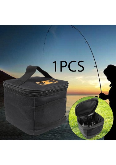 Suntek Balıkçılık Reel Saklama Çantası Fermuar Açık Siyah
