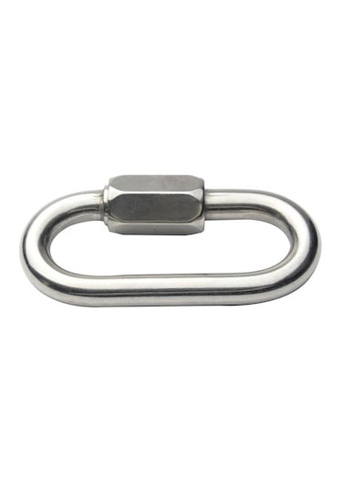 5'li Somunlu Karabina. 4mm. Paslanmaz Krom 304 Kalite