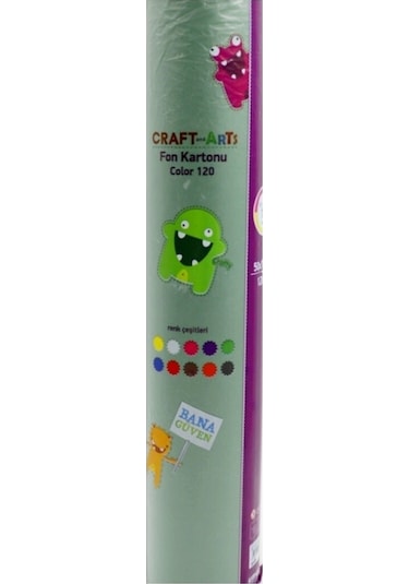 50x70 10 Renk Fon Kartonu 120 G