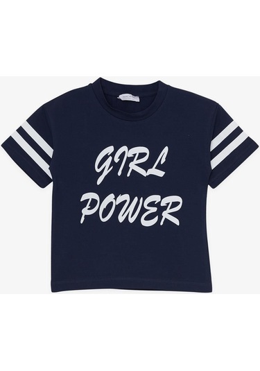 Breeze Kız Çocuk Taytlı Takım Yazı Baskılı 3-7 Yaş, Lacivert-lacivert Lacivert