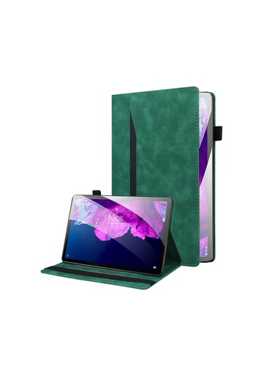 Butu İş Tarzı Ön Cep Tasarımı Pu Deri Cüzdan Kılıf Tablet Kılıf Lenovo Uyumlu Tab P11 Tb-j606f/tab P11 5g