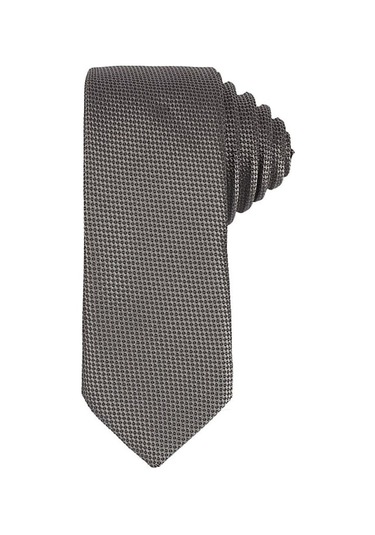 Tudors İnce Kendinden Desenli Erkek Kravat - Gri (298390576) Gri