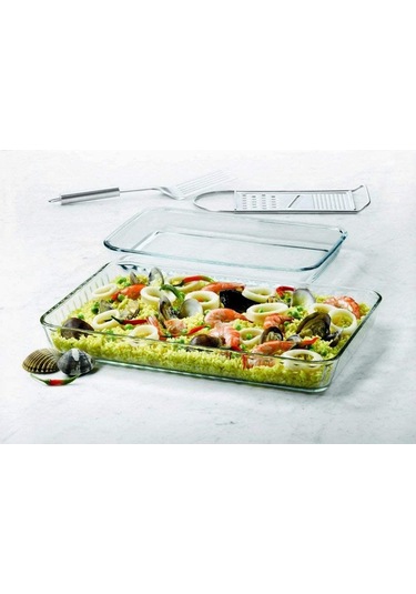 Paşabahçe Borcam Dikdörtgen Tepsi - Borcam Fırın Tepsisi 2'li Set