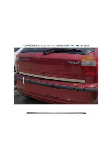 Fiat Palio Krom Alt Bagaj Çıtası 1998 Ve Üzeri Paslanmaz Çelik
