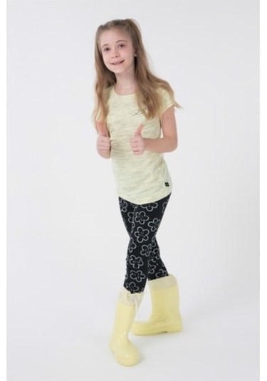 Brz Kids Kız Çocuk Kısa Kollu T-Shirt Sarı (534371707) Sarı