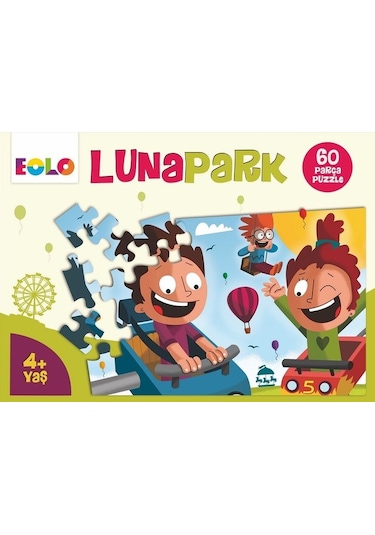 Çocuklar Için Puzzle 60 Parça Lunapark