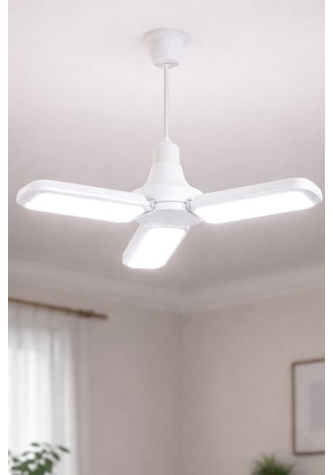 40w 3 Kanatlı Pervane Led Ampul 27 Led Tasarruflu E27 Ev Ampul 4000 Lümen Lamba Ld03 1 Ad