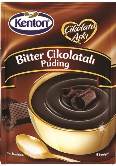 Kenton Çikolata Aşkı Bitter Çikolatalı Puding 100 G