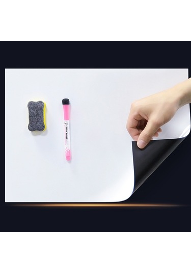 Cbtx A3 Pet Manyetik Yumuşak Beyaz Tahta Mesaj Panosu Buzdolabı Mıknatısı, Boyut: 29,7cm X 42cm