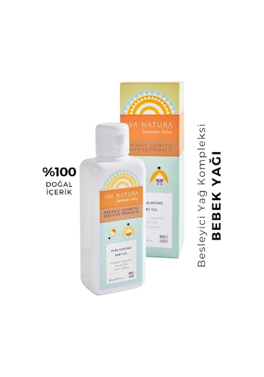 Iva Natura Organik Sertifikalı %100 Doğal Besleyici Yağ Kompleksli Bebek Yağı 125ml