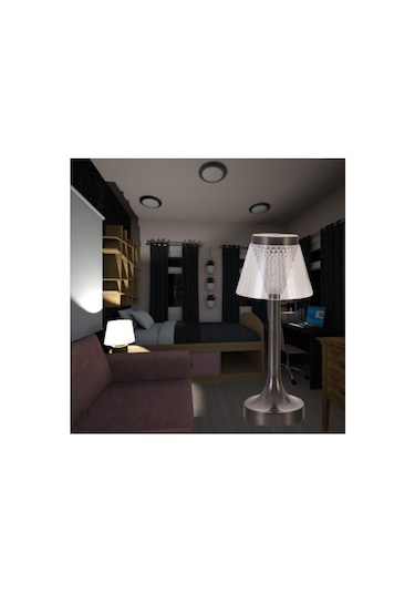 Noas Selanik 3 Işık Siyah Renk Dokunmatik Masa Lambası Yl86-1239