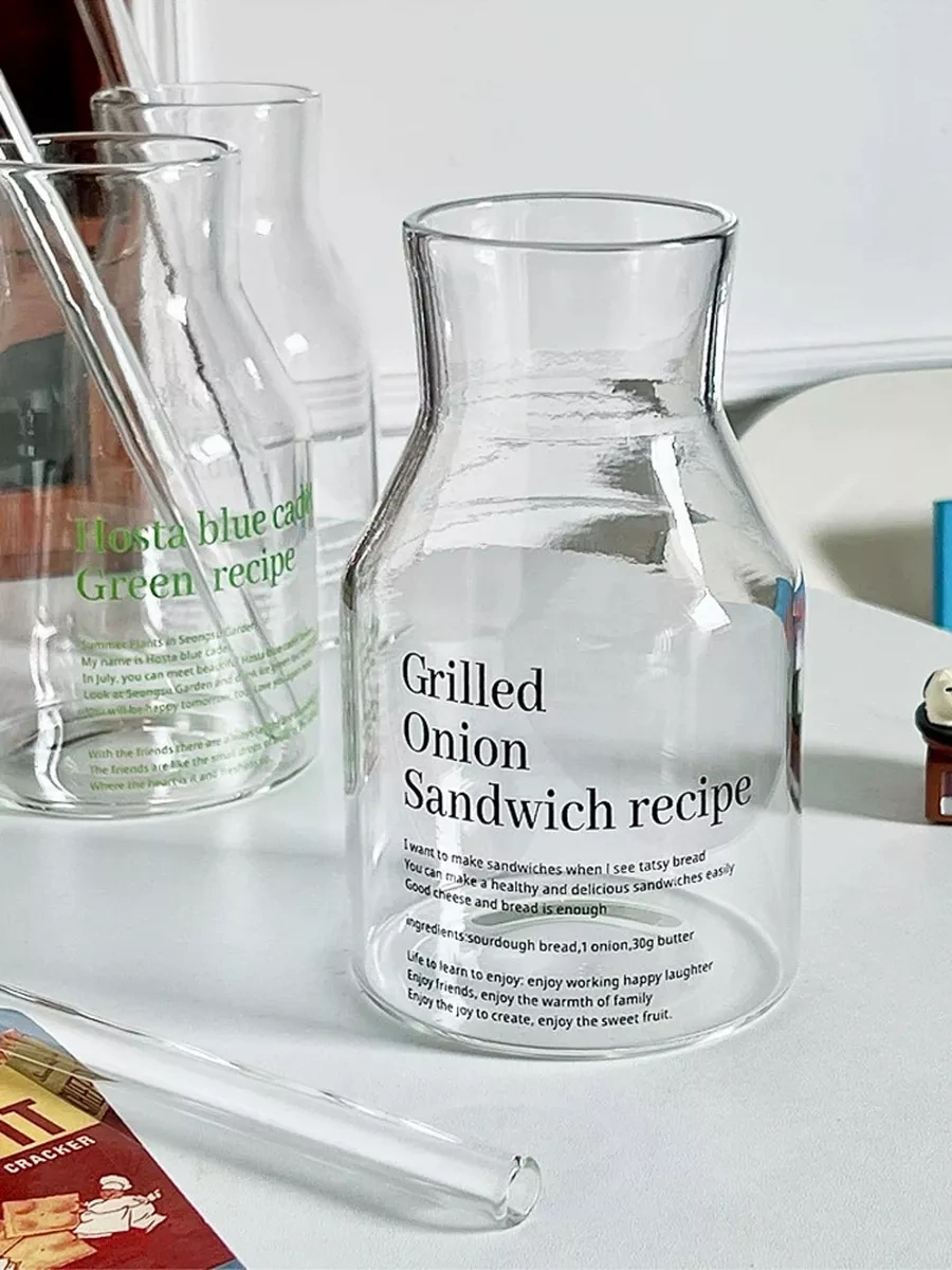 Muse Home Store Barın Cam Bardak Ve Pipetli Kolu 252831870 Beyaz