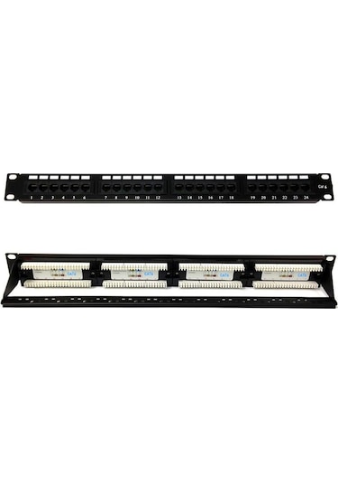 24 Port Cat6 Patch Panel 24 Port Ethernet Panel