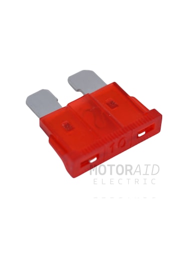 100 Adet 10a Kırmzı Standart Oto Bıçak Sigorta 12v - 32v Dc 10
