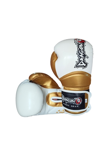 Aksaspor Dragon Carbon 5 Muay Thai Boks Ve Kick-Boks Eldiveni Beyaz